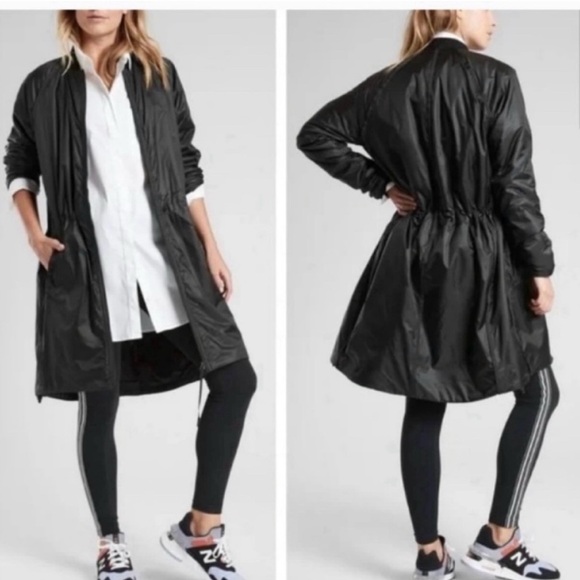 Athleta Jackets & Blazers - Athleta Mountain Summit Primaloft Women's Black Lightweight Parka